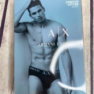 A/X Armani Exchange Red Stretch Cotton Brief